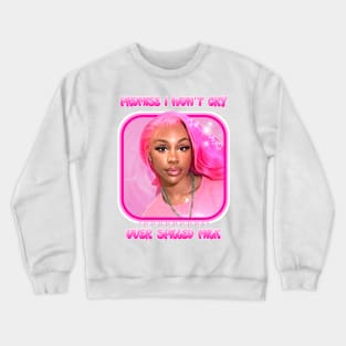 SZA - Promise I Won't Cry Over Spilled Milk - Vintage - Pink Crewneck Sweatshirt